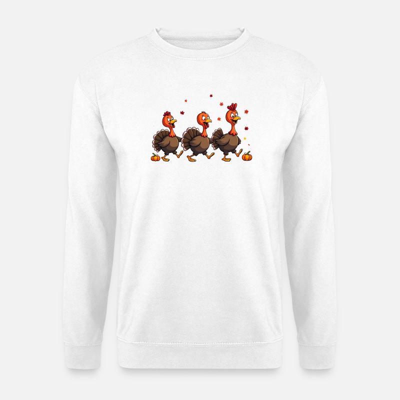 Thanksgiving Truthahn Baby - Unisex Pullover - Weiß