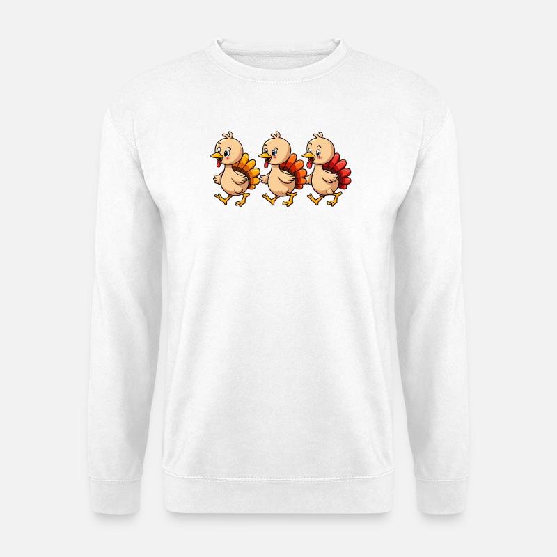 Thanksgiving Truthahn Baby - Unisex Pullover - Weiß