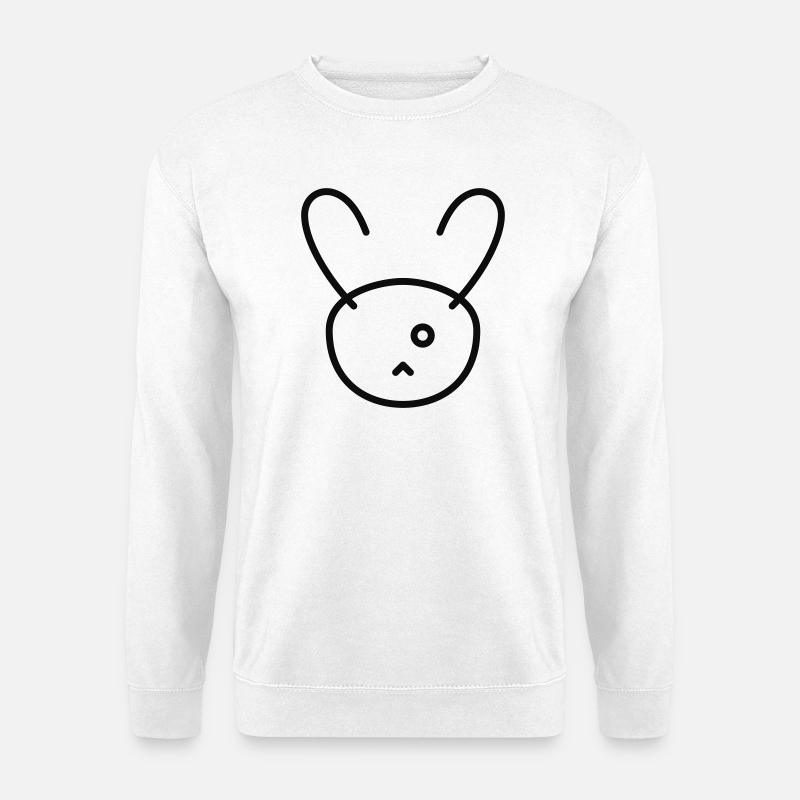 minimal hase - Unisex Pullover - Weiß