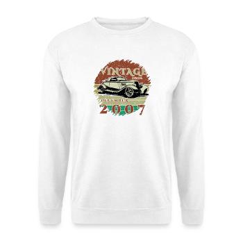 18th Birthday - Classic - Vintage since 12/2007 - Unisex Sweatshirt - white - Front