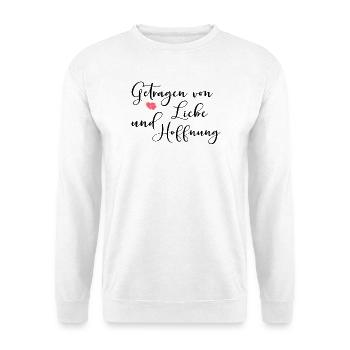 AMOUR, ESPOIR, PAROLES, CHAGRIN - Sweat-shirt Unisexe - blanc - Devant