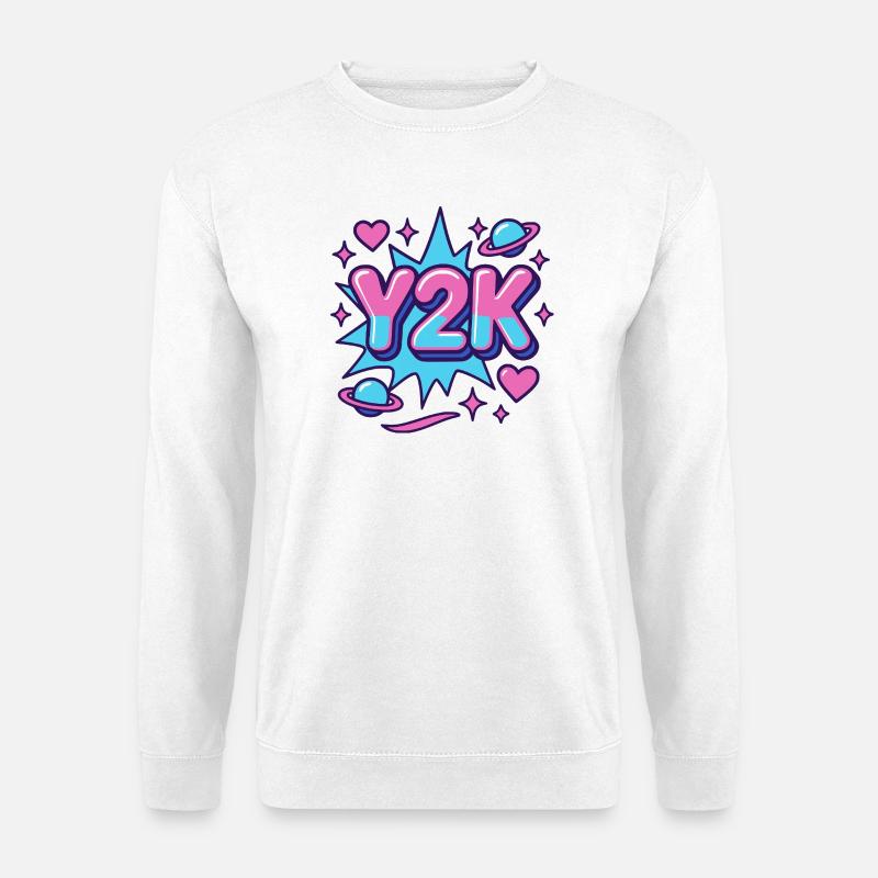 Y2K Retro Design - Unisex Pullover - Weiß