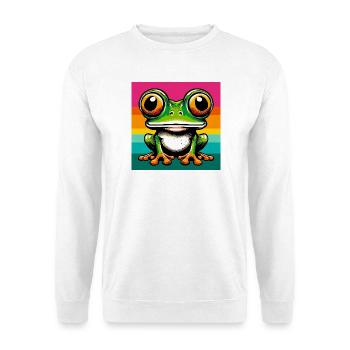 Frosch - Unisex Pullover - Weiß - Vorne