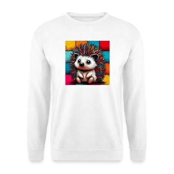 hedgehog - Unisex Sweatshirt - white - Front