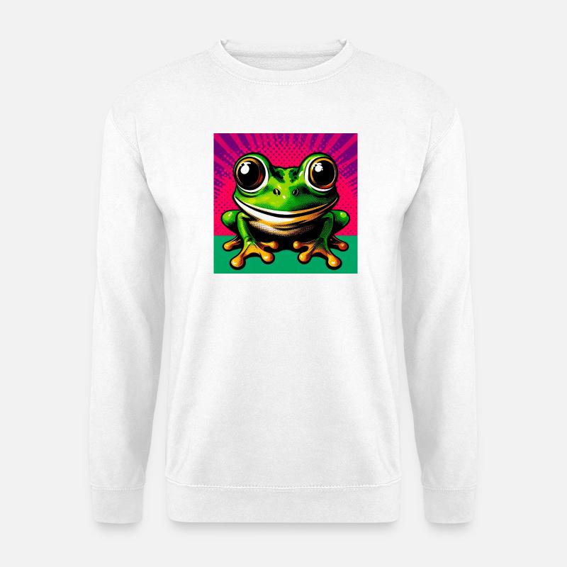 Frosch - Unisex Pullover - Weiß