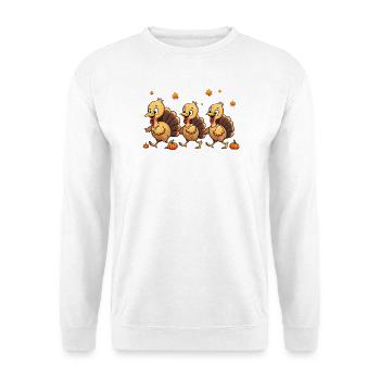 Bébé dinde de Thanksgiving - Sweat-shirt Unisexe - blanc - Devant