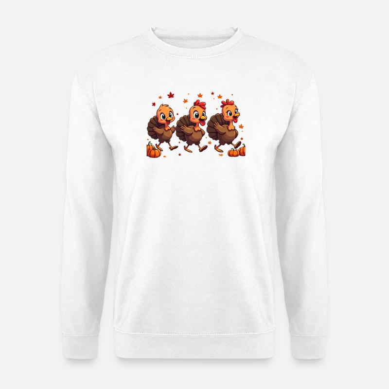 Thanksgiving Truthahn Baby - Unisex Pullover - Weiß