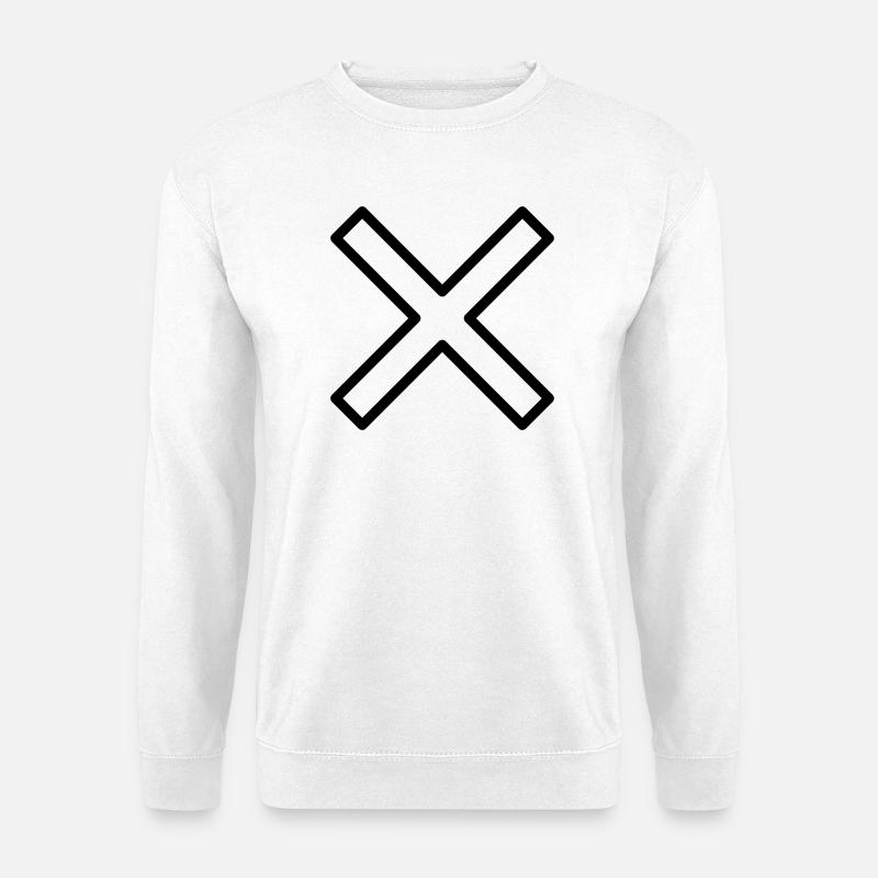 Kreuz - Unisex Pullover - Weiß