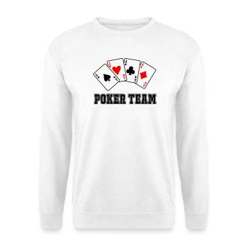 Poker Team - Unisex Sweatshirt - white - Front