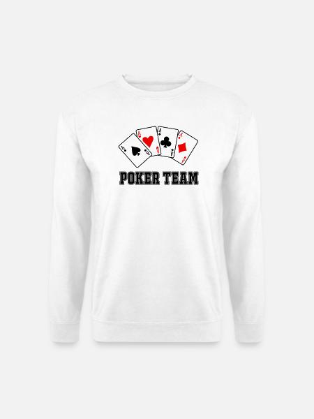 Poker Team - Unisex Pullover - Weiß