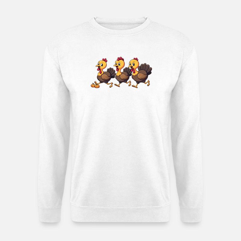 Thanksgiving Truthahn Baby - Unisex Pullover - Weiß