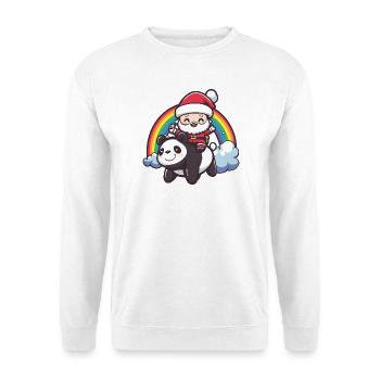 Panda Santa Claus Christmas - Unisex Sweatshirt - white - Front