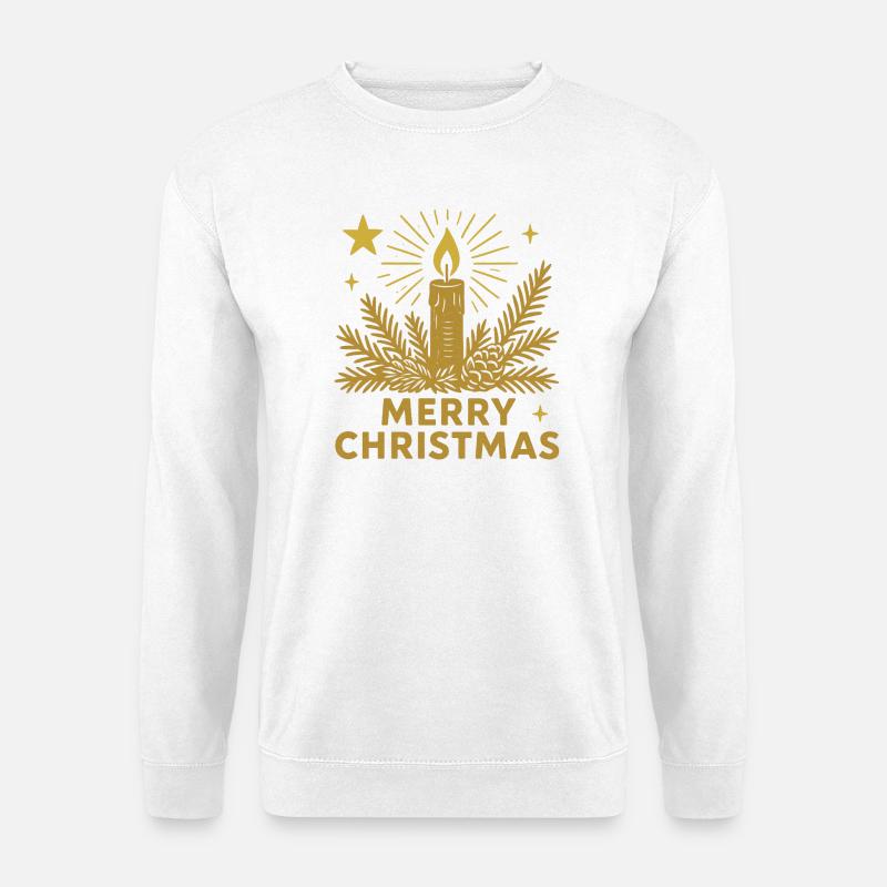 MERRY CHRISTMAS Weihnachten - Unisex Pullover - Weiß