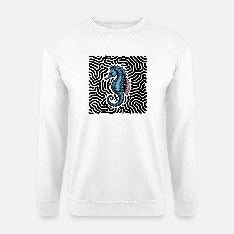 Seepferdchen - Unisex Pullover - Weiß