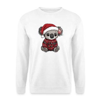Koala Weihnachten - Unisex Pullover - Weiß - Vorne