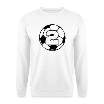 Number 2 football - 2nd anniversary - Unisex Sweatshirt - white - Front