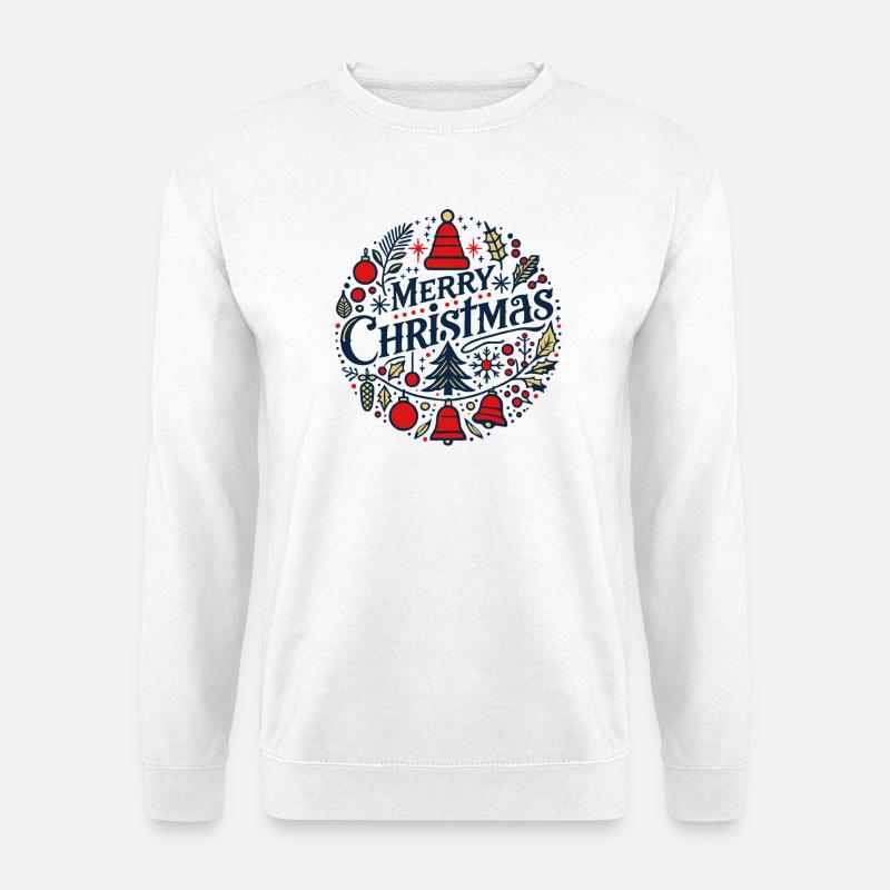Frohe Weihnachten 3 - Unisex Pullover - Weiß