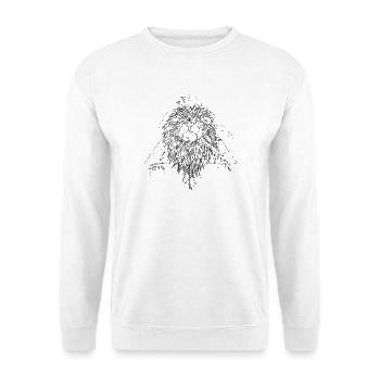 Lion Leo - Signe - Sweat-shirt Unisexe - blanc - Devant