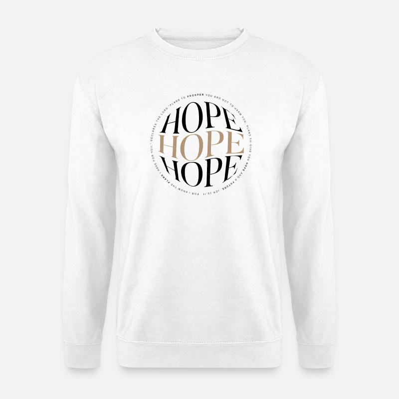 🌱Hoffnung und Zukunft Jer 29:11 - Unisex Pullover - Weiß
