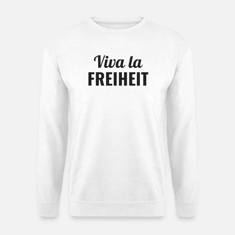 Viva la Freiheit - Freiheitsgeist - Unisex Pullover - Weiß