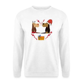  Weihnachtsglück - Unisex Pullover - Weiß - Vorne