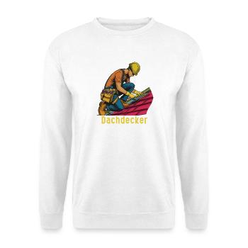 Dachdecker im Einsatz - Unisex Pullover - Weiß - Vorne
