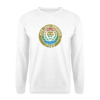 40. Geburtstag Sauvage, libre et indompté depuis 12/1985 - Sweat-shirt Unisexe - blanc - Devant