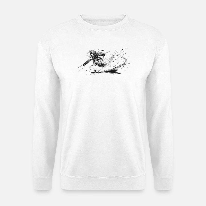 Snowboard - Unisex Pullover - Weiß