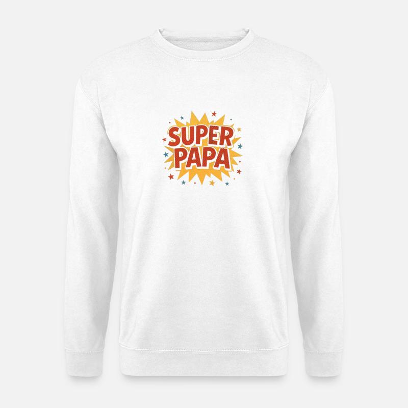 Super Dad Comic Explosion - Unisex Sweatshirt - white