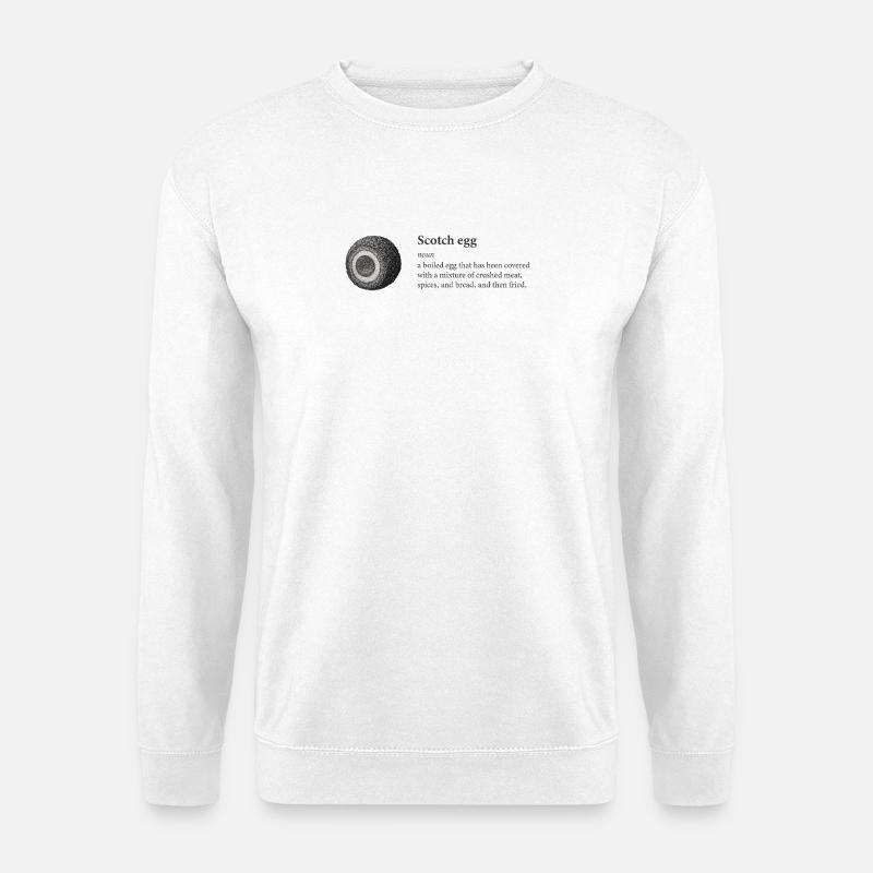Scotch Egg Dictionary Art Tee - Unisex Sweatshirt - white