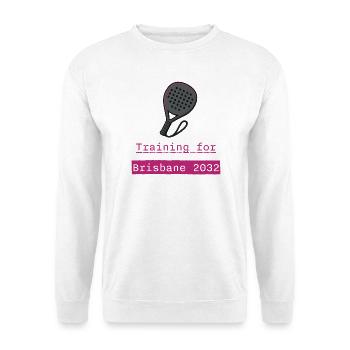 Entraînement de padel Brisbane 2032 - Sweat-shirt Unisexe - blanc - Devant