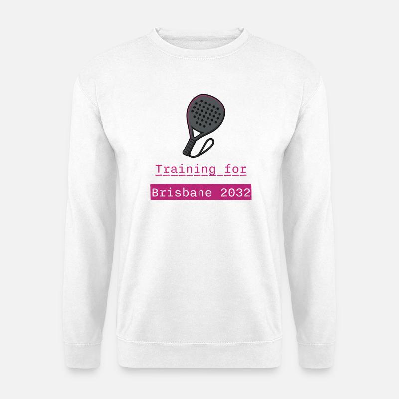 Padel Training Brisbane 2032 - Unisex Pullover - Weiß