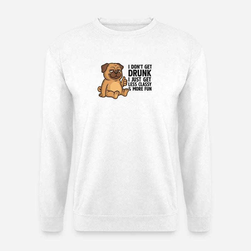 Weniger edel, mehr Spaß Welpe - Unisex Pullover - Weiß