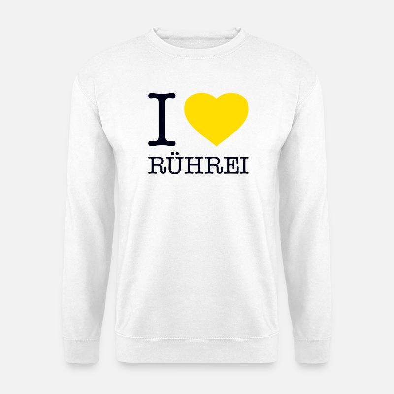 I love scrambled eggs - Unisex Sweatshirt - white