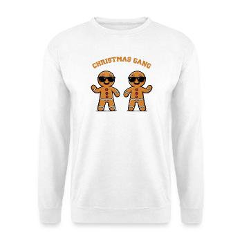 Gingerbread Duo Christmas Gang - Unisex Pullover - Weiß - Vorne