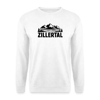 Zillertal - Souvenir Design - Sweat-shirt Unisexe - blanc - Devant