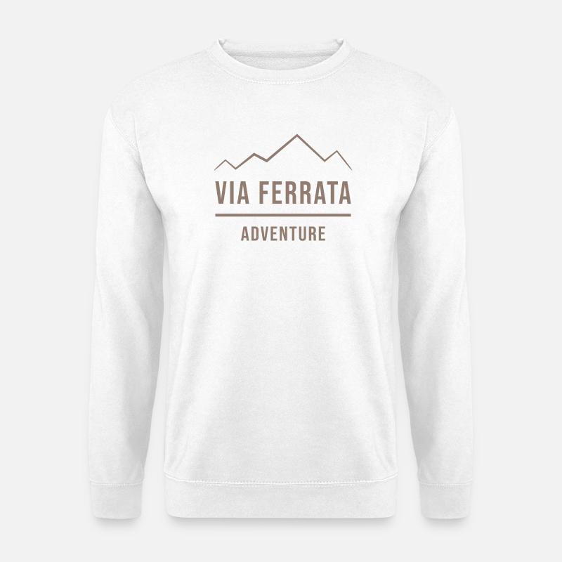 Abenteuer Klettersteig - Unisex Pullover - Weiß