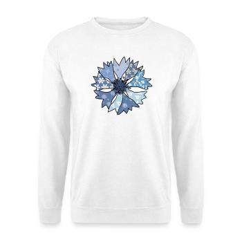 bunte_Kornblume - Unisex Sweatshirt - white - Front