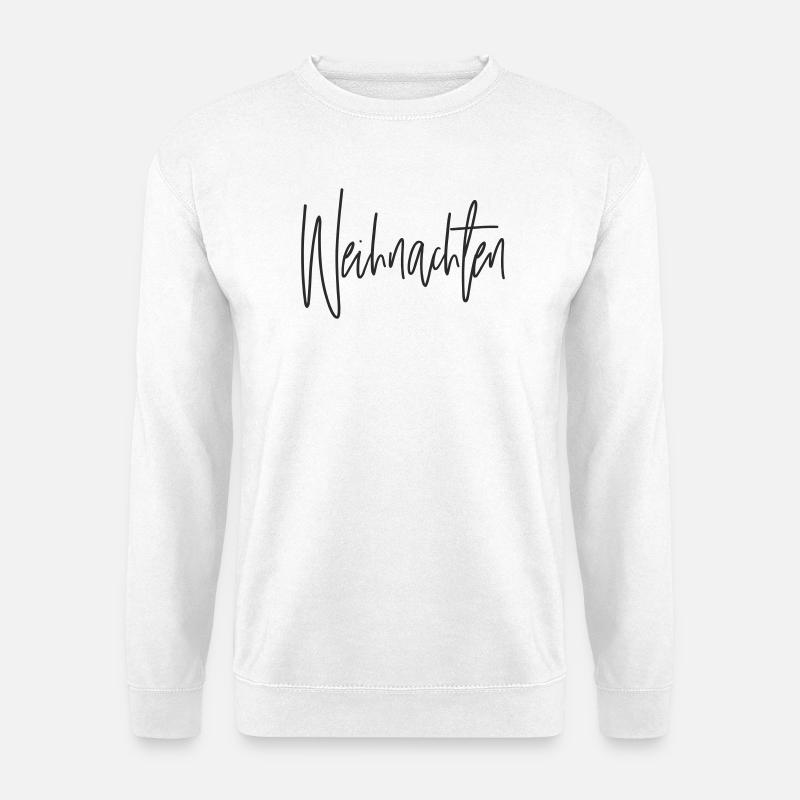 Christmas Script Hand Lettering - Unisex Sweatshirt - white