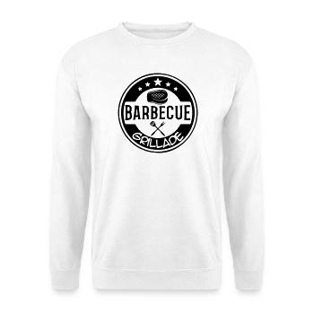 BBQ grill logo - Unisex Sweatshirt - white - Front
