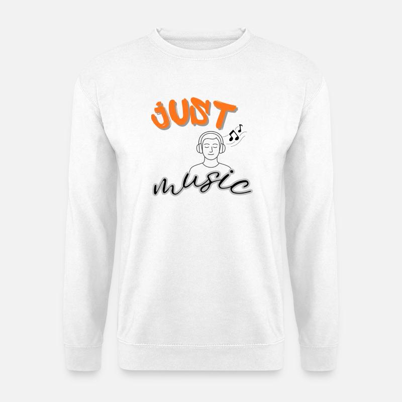 Musiknote, nur Musik - Unisex Pullover - Weiß
