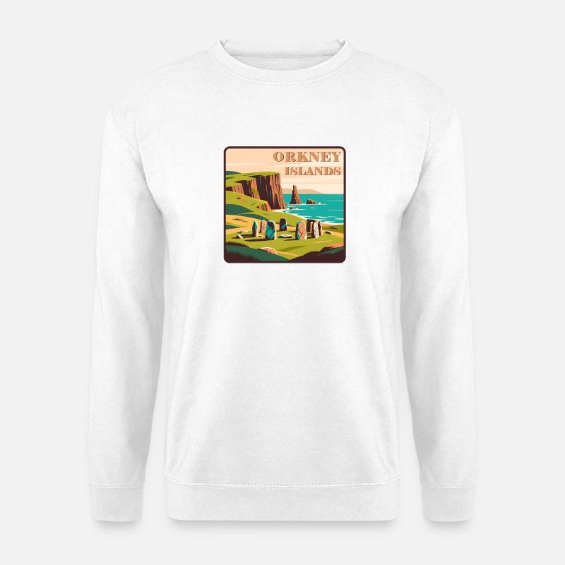 Orkney Islands Schottland - Unisex Pullover - Weiß