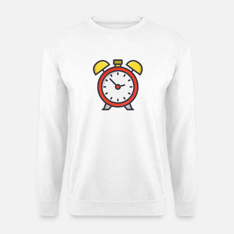 Wecker - Unisex Pullover - Weiß