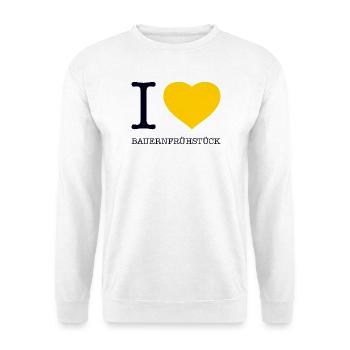 J’adore le petit déjeuner fermier - Sweat-shirt Unisexe - blanc - Devant