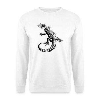 Leopardgecko - Unisex Pullover - Weiß - Vorne
