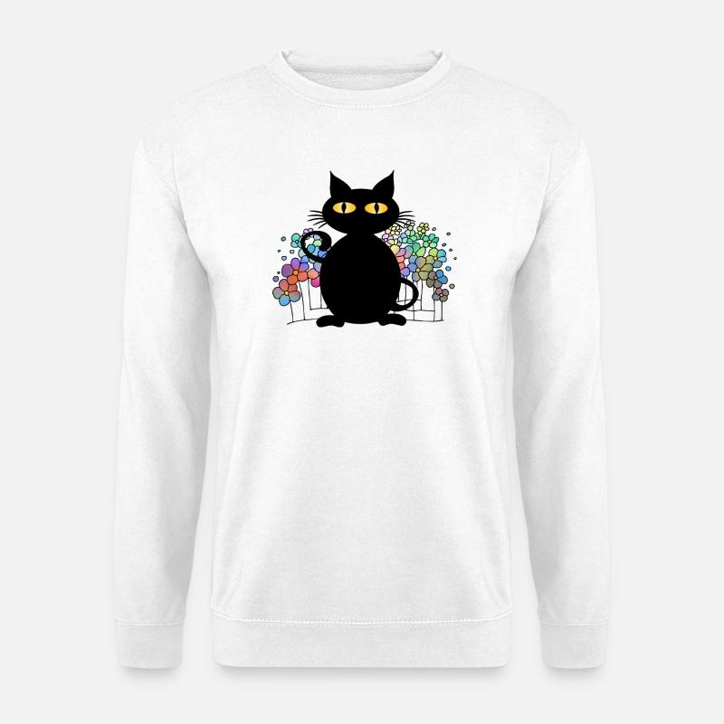 Katze - Unisex Pullover - Weiß