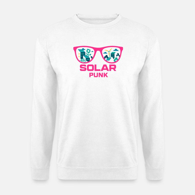Solarpunk Vision - Unisex Pullover - Weiß