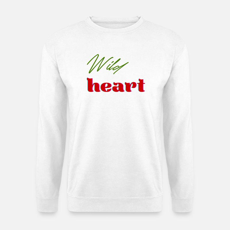 Wildes Herz - Unisex Pullover - Weiß