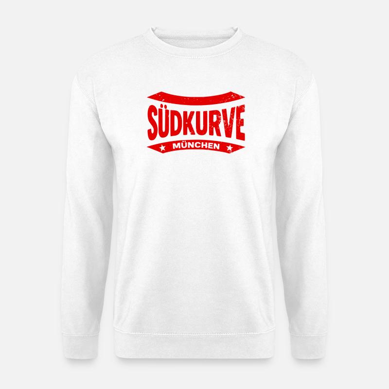 München Südkurve Hoodie – Stolz aus der Kurve - Unisex Pullover - Weiß