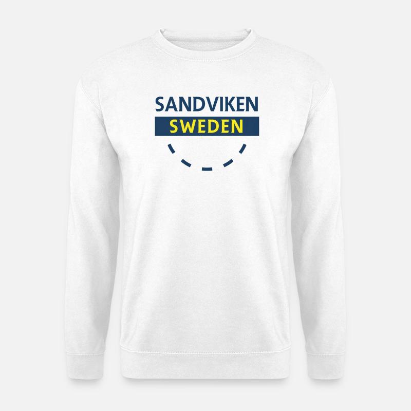 Sandviken Schweden Emblem - Unisex Pullover - Weiß